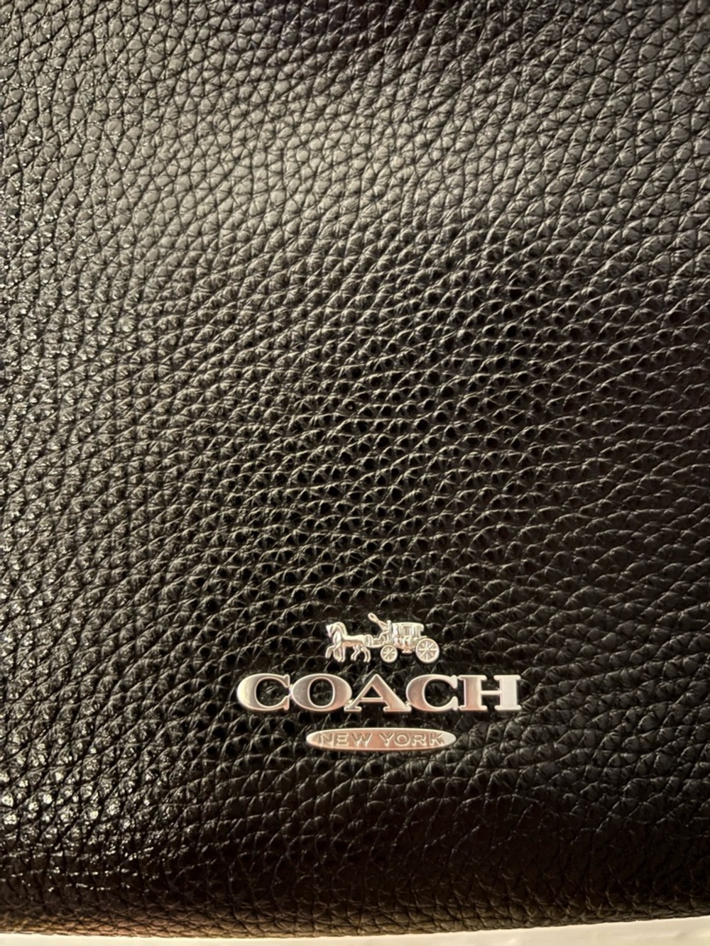 Coach Large Laurel Black shoulder bag with silver hardware - Picture 5 of 10